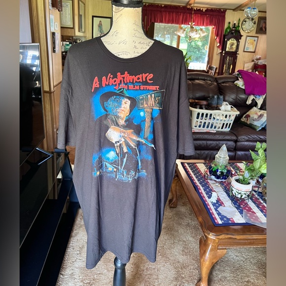NWT men’s A Nightmare On Elm Street Freddy Krueger black graphic tee shirt. - Picture 1 of 16